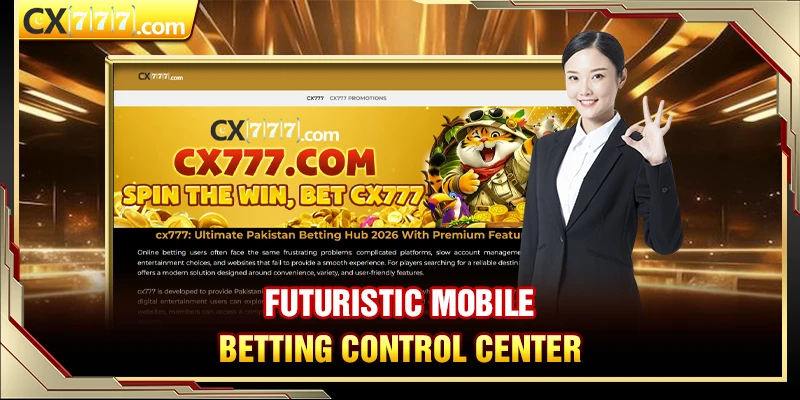 Futuristic Mobile Betting Control Center